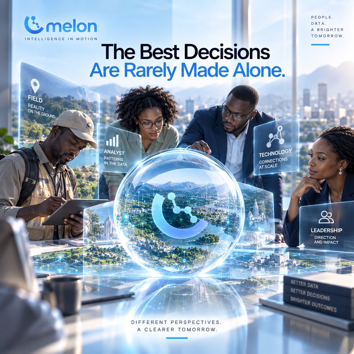 melonintel's tweet photo. The Best Decisions Are Rarely Made Alone
Great decisions come from collaboration.
Field teams provide context.
Analysts uncover patterns.
Technology accelerates insights.
Leaders provide direction.
When people and data work together, organizations move forward with confidence. https://t.co/e6gxQwFSKf