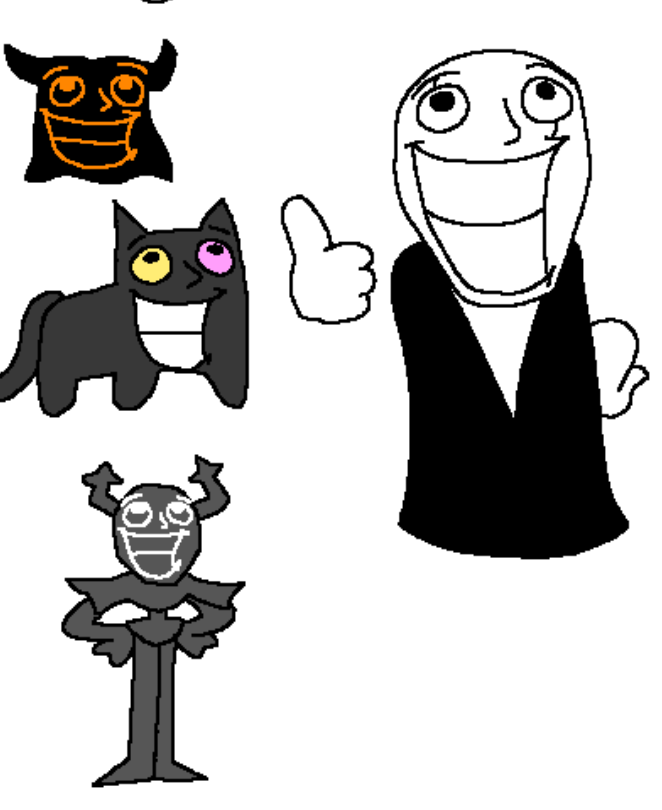 MiniBuzz16's tweet photo. I have completed the team.

Dr. William Dingathy Gaster
Frank the Cat
Ethan Ram
Theodore Rory Night

together they are.. the squad

reply with the #deltarune character i should transform to be more.. normal https://t.co/LeBcRjyP9M