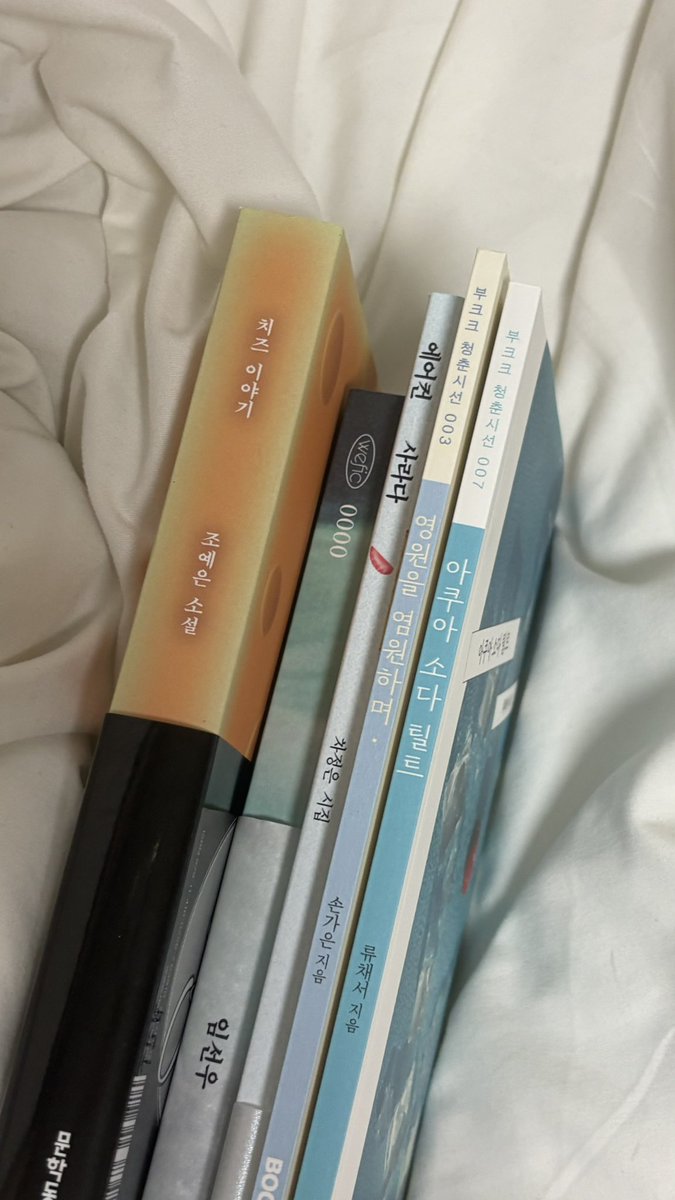 6coeh16's tweet photo. 읽어야 할 책들이 가득하단 것이
나의 배부른 행복♥ 

9월 구매책

-시집
백장미의 창백 
여름 키코 
에어컨 사라다
영원을 염원하며 
아쿠아 소다 틸트 

-소설
비눗방울 퐁
치즈 이야기
0000 https://t.co/rCfIQaiNAO