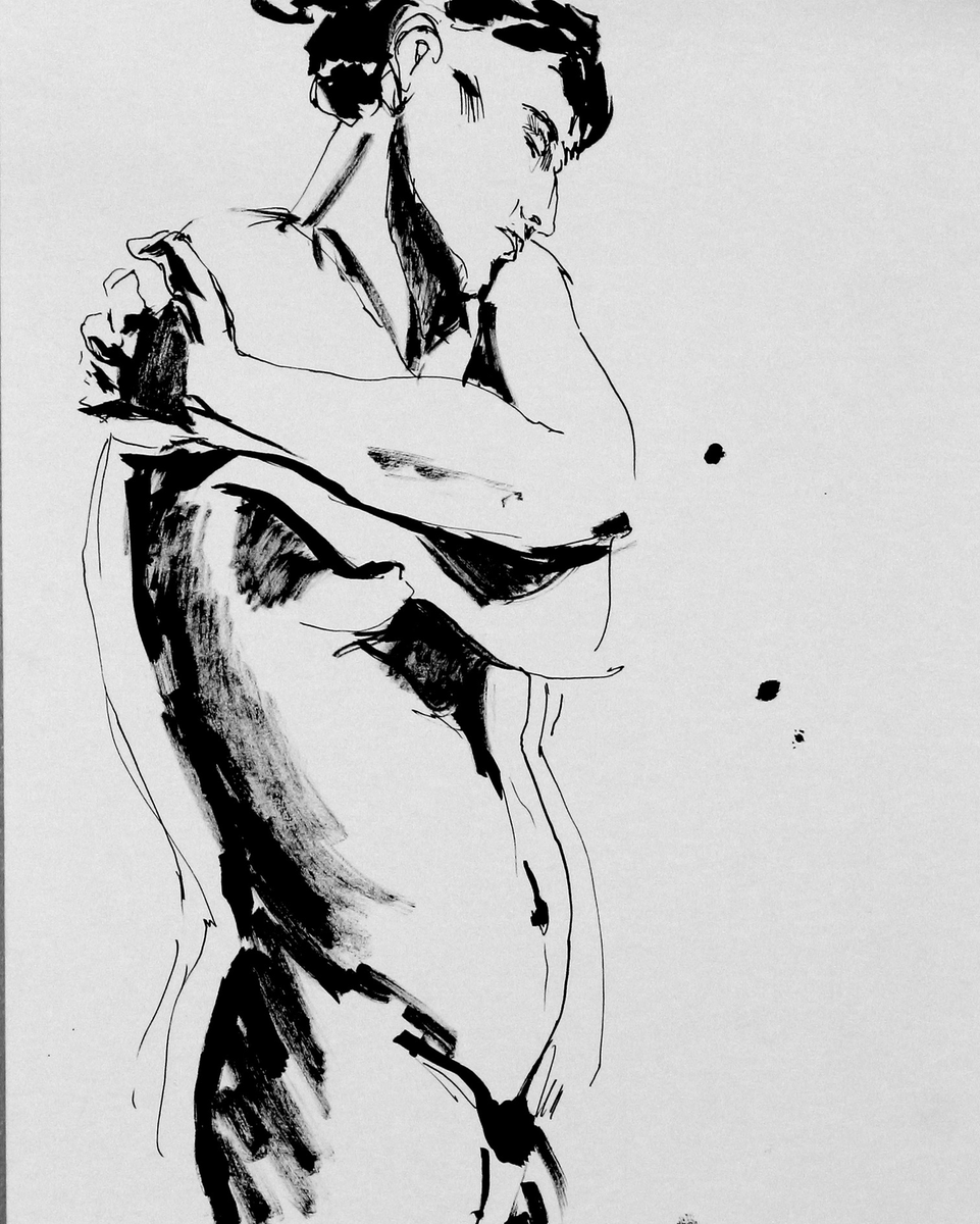 BretMenoni's tweet photo. A few portraits of sleeping models created since September in the Hear life-drawing workshops, including those led by Atelier Mathias Costa. I ran these workshops for the past three years, and I’m really enjoying being on the other side this time. https://t.co/VOSSJuBYcA