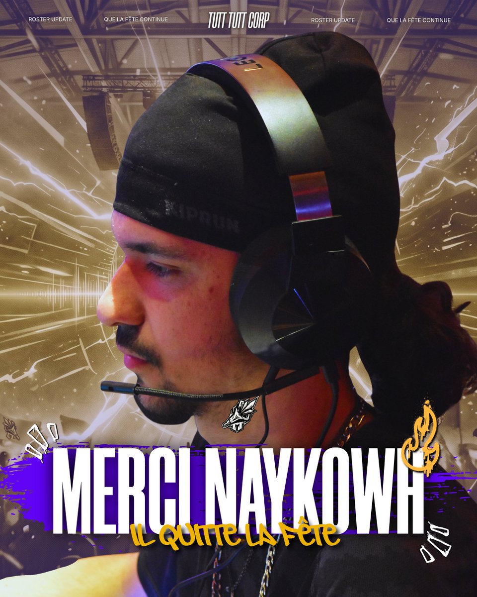 TuttTuttCorp's tweet photo. Clap de fin pour @nay_vlr ... 

Merci pour ta positivité constante et tes blagues qui ont marqué ton passage chez nous. 🍕

La fête continue pour nous, et on te souhaite le meilleur pour tes futurs projets ! 🥳

#TTCWIN 💜💛 https://t.co/m2uWTPPQ9I
