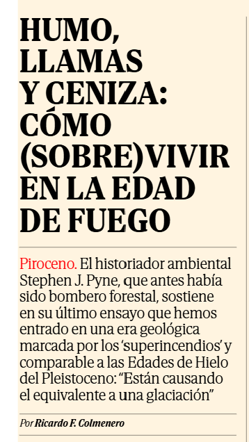 451biblioteca's tweet photo. PIROCENO  Viejo y nuevo orden de los incendios forestales. Vivir en la Edad del Fuego  Stephen J. Pyne Coedición con
@pepitaseditora 
https://t.co/MSbTUu8Umm
https://t.co/yXQTbMnosR https://t.co/ubmtGkUGLK
