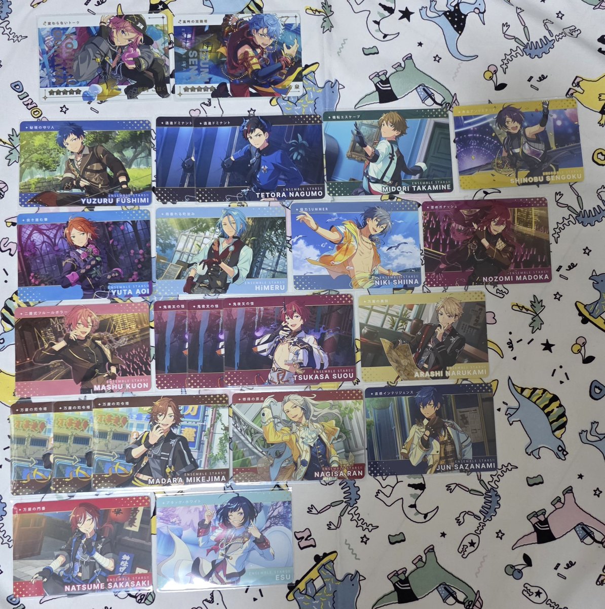 tea_trhk_'s tweet photo. 交換 譲渡
あんスタ カードダス

譲:
R⇢こはく､☆泉
N⇢弓弦､鉄虎､翠､忍､ゆうた､☆HiMERU､☆ニキ､☆望見､☆舞珠､司､嵐､斑､凪砂､☆ジュン､☆夏目､エス

求:
R⇢凛月＞奏汰 創
N⇢各￥100(＋送料)、凛月

※なるべく纏めて
☆は凛月との交換優先

🌼*.ﾟﾘﾄﾘﾝ有り https://t.co/FXLNnwvKga