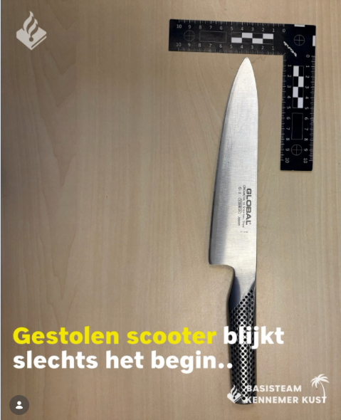 Veertienjarige met mes en bivakmuts in Heemstede aangehouden voor diefstal scooter
