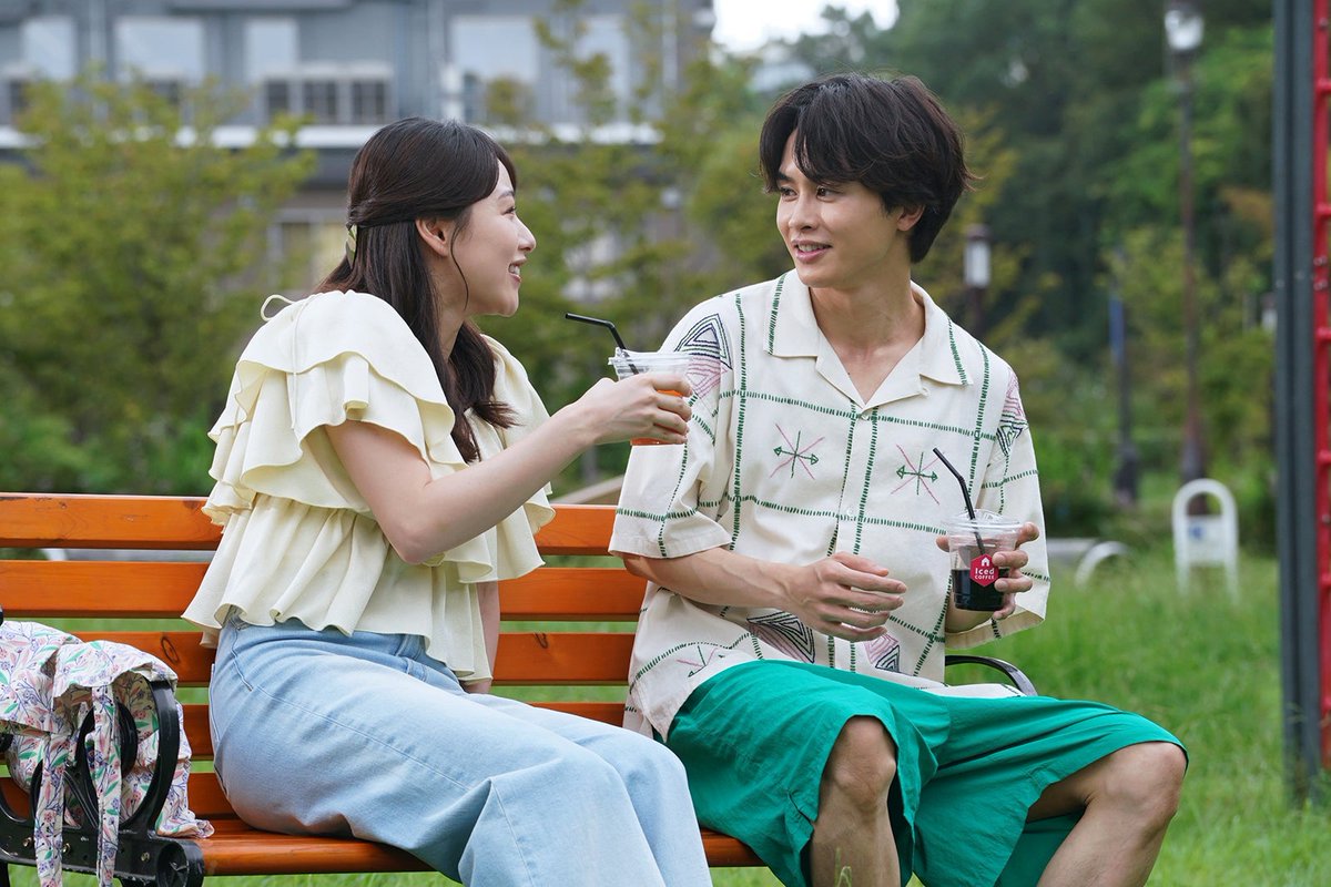 modelpress's tweet photo. 内田有紀＆timelesz寺西拓人W主演
「ラストノート」最終回💐

龍太（草川拓弥）の一途な想い実り
莉奈（桜井日奈子）とキス＆バックハグ
https://t.co/pvX5x69ehd

莉奈からのプロポーズに
「一途さが報われてよかった」

#ラストノート @lastnote_fujitv https://t.co/lRG2vrcj57