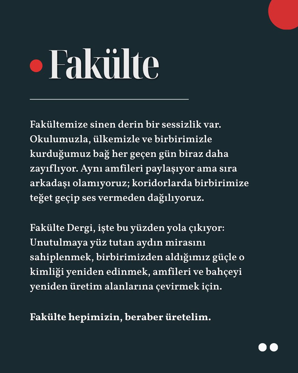 fakultedergi's tweet photo. Fakülte Dergi, yola çıkıyor! https://t.co/inzCvoN8Q1