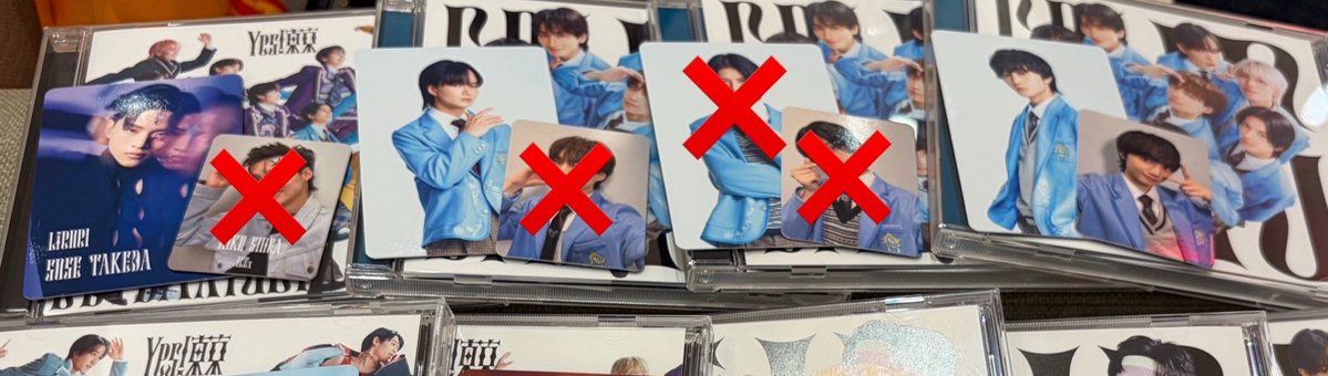 infj_t08's tweet photo. 【交換】EBiDAN 15周年 CD Yes!東京
タワレコ特典トレカ ミニトレカ

譲：画像（中村、山本、武田）

求：志賀李玖、竹野世梛（同種同士優先）

郵送希望です！
お気軽にお声がけください☘︎⋆˙ https://t.co/DCuaP846cq