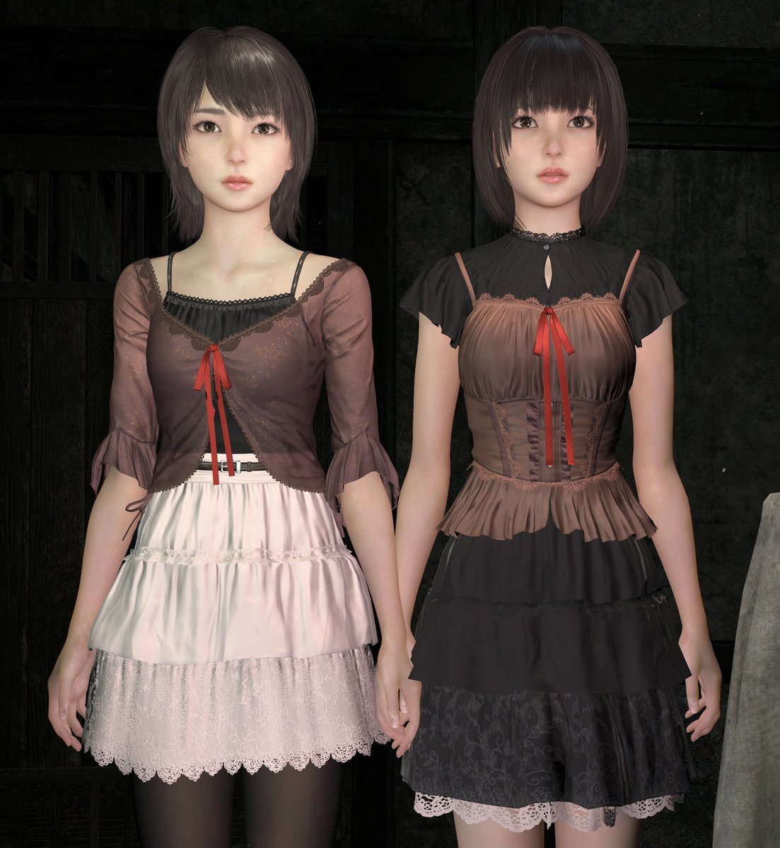 IhamsterI's tweet photo. 澪さんの胸のリボンにだけあるピョインなに？？
ある時とない時がある…と思いきや、ムービーシーンでもある時ある…今まで気づかなかった。 https://t.co/gXhB2olGEZ