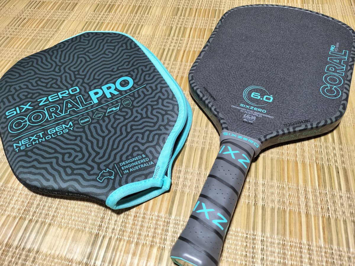 backstreet_bose's tweet photo. ピックルボールのパドルに4万ほど課金してみたよ🏓
これで「上手く打てないのはパドルが古いから」という逃げ道を塞いだのだ✨

あとは上手くなるしかねぇ🐸🏸
 #sixzero  #coralPRO
 #PicleballOne https://t.co/BVnuK56bgq