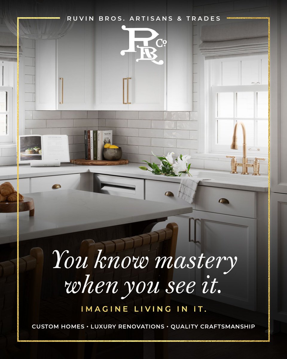 ruvin_bros's tweet photo. You know mastery when you see it. Imagine living in it.
📐 Clean framing
🪵 Integrated #millwork
🧱 Precise #stone & tile transitions
💡 Intentional #lighting
🔨 Carefully planned finishes
Exceptional #craftsmanship is built into our process:
🔗 https://t.co/tjm3qTphRb https://t.co/9BaW5p3NM9