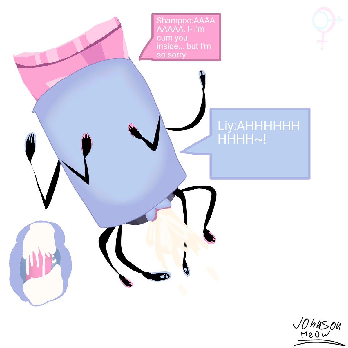 Johnsonsdfxo's tweet photo. Well, Liy x shampoo (shampLiy)

#bfdi #battlefordreamisland #nsfw #rule34 https://t.co/4snYDeJF1E