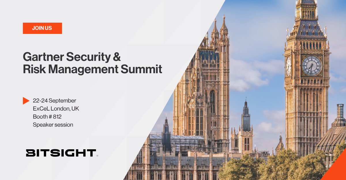 Bitsight's tweet photo. We're heading to London next week!

Stop by Booth 812 and join Stephen Boyer on Sept. 23 at 14:30 for:
Life After Mythos: How to Build Resilience as Exploit Windows Collapse

Schedule a meeting:
https://t.co/5c5vum3HHj

#GartnerSEC https://t.co/nxfj3XDD8q