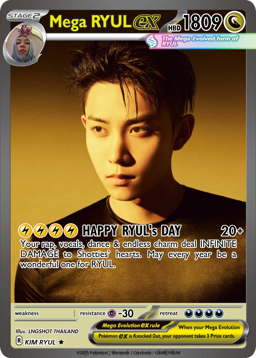 LNGSHOT_TH's tweet photo. I CHOOSE YOU, POKE-RYUL ⚡️🌰
สุขสันต์วันเกิด #RYUL ขอให้ปีนี้ และทุก ๆ ปีเป็นปีที่แสนวิเศษ เต็มไปด้วยความสุข และความสำเร็จที่รยูลปรารถนานะคะ 🫶🏻

SHOTTIES’ TURN!🃏ใช้การ์ด LOVE×2 💗 แล้วมาช่วยกันเพิ่มพลังความรักให้รยูลผ่านแฮชแท็กกันค่ะ 

OUR RAPSTAR RYUL DAY 
#태어난날부터_RYULSTYLE 
#20thRyulStyle