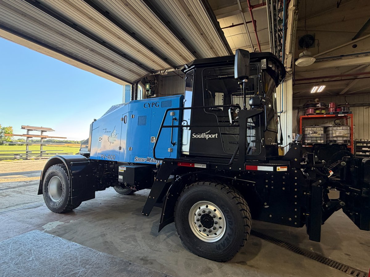 SouthportMB's tweet photo. Airport Technologies Inc. showcased Southport’s Snow Mauler at SWIFT Conference 2026 in Edmonton!
The Snow Mauler is part of Southport’s $5.7M investment in locally manufactured airfield equipment, supporting reliable operations and Manitoba’s aviation industry.
#SWIFT2026 https://t.co/OJl0kuyiMO