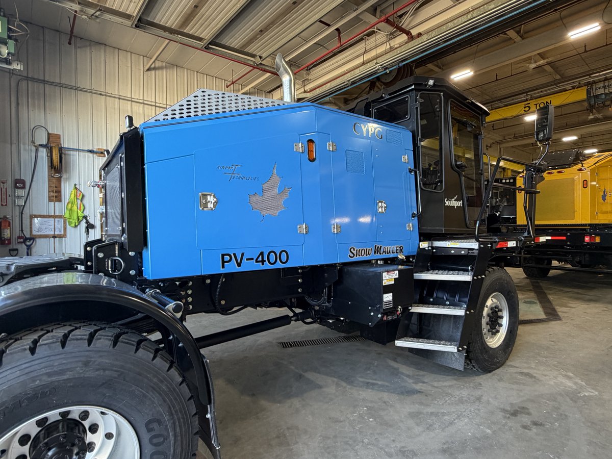 SouthportMB's tweet photo. Airport Technologies Inc. showcased Southport’s Snow Mauler at SWIFT Conference 2026 in Edmonton!
The Snow Mauler is part of Southport’s $5.7M investment in locally manufactured airfield equipment, supporting reliable operations and Manitoba’s aviation industry.
#SWIFT2026 https://t.co/OJl0kuyiMO