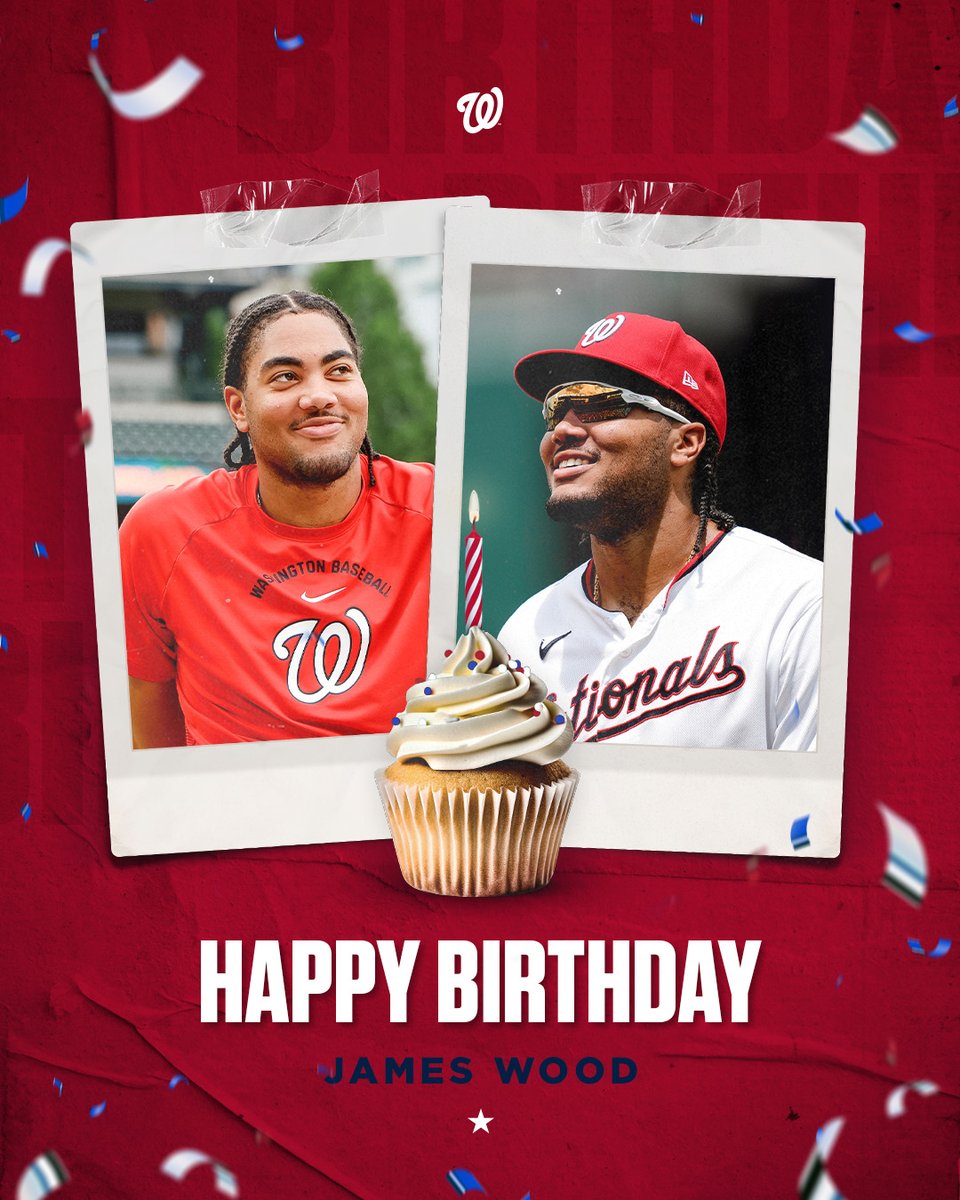 Nationals's tweet photo. happy birthday JAMES! 🧁🎉 https://t.co/ekRo8DpWuz