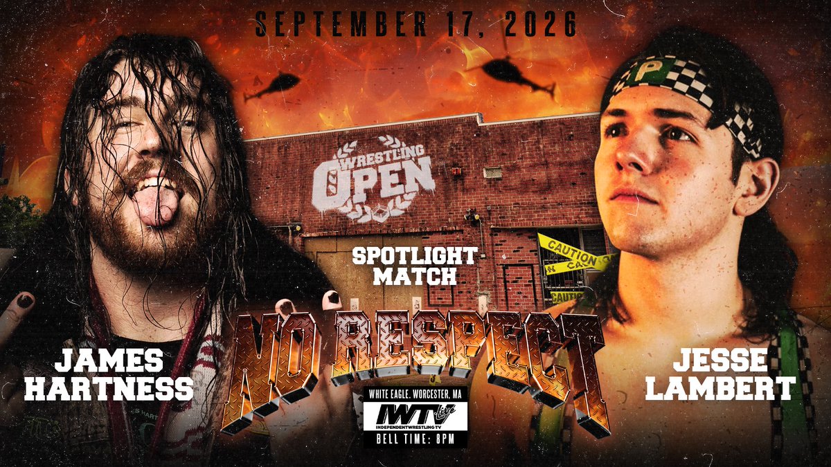 WrestlingOpen's tweet photo. Get there early!

It’s an all 🇦🇺 Spotlight Match when @JamesHartnesspw faces @jessepplate!

TONIGHT in Worcester at No Respect!

🎟️: $10 at the door
or https://t.co/qraAuE6Cxs
📺: @indiewrestling https://t.co/jIHbi7Xwh1