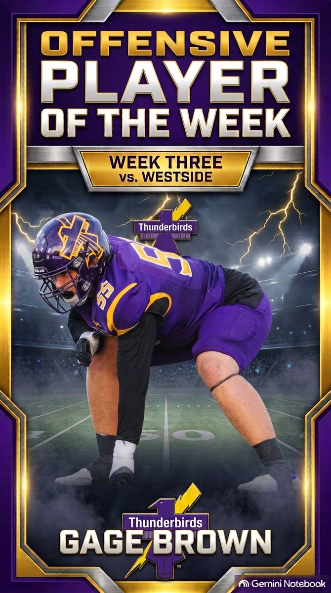 BellevueWestFB's tweet photo. Our Week 3 Award Winners! #PlaymakersInPurple https://t.co/JrZsmWKGic
