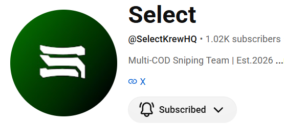 SelectKrew's tweet photo. Go subscribe to our Youtube Channel
We appreciate all of the Support! #SelectKrew

https://t.co/kJKjbLvRt7 https://t.co/6yU3UTvFPb