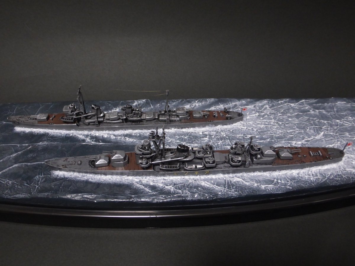 MUGIKOME100's tweet photo. #艦船模型 #TLにお船を流そう 
霧島とか陽炎とか秋月とか綾波とか https://t.co/PBl3rHTOBZ