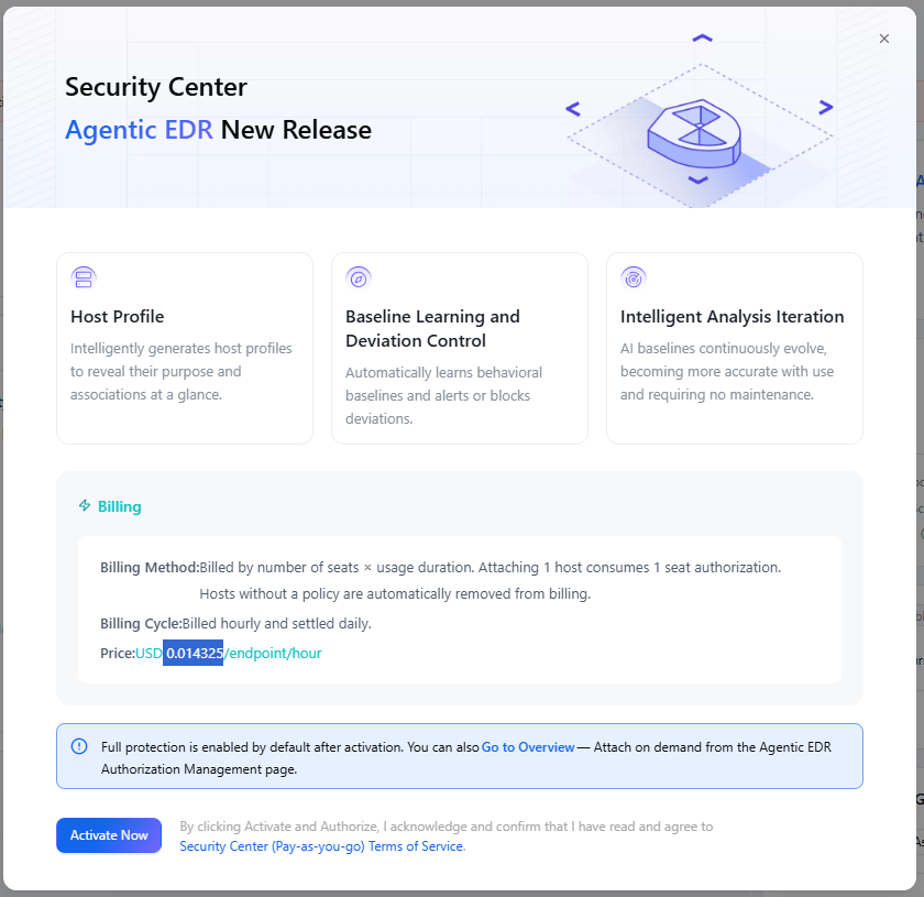 taisama9's tweet photo. Alibaba Cloud が提供する Agentic EDR を自分のブログサーバに導入しようか迷い中　月額 15 USD位なので Microsoft Defender for Server よりはちょっと安いかな　カタログスペック上ではほぼ同等機能

個人のブログサイトなので完全に防ぐことを目指すよりはいち早く気づければよくて、それは Security Center でも十分まかなえているから必須ではない感じ　EDRは Wordpress への攻撃は苦手分野だし

ブログのネタとしていれてみるかどうか・・・　数日考えてみる