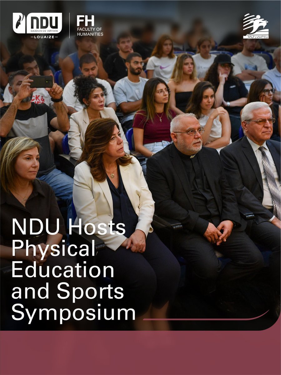 NDU_Louaize's tweet photo. During Lebanon’s first National Sports Week, NDU hosted Minister of Youth and Sports Dr. Nora Bayrakdarian and academic experts for a symposium on “The Benefits of Physical Training on Health.” @MOYS_leb 
https://t.co/pCyAUINHxi https://t.co/ucLfJiz0br