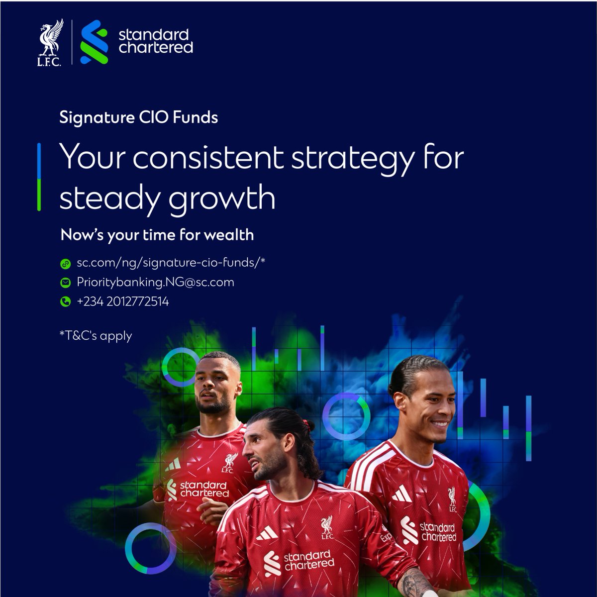StanChartNG's tweet photo. Stay consistent. Build for the long term.
Signature CIO Funds bring a disciplined investment approach to help you grow and manage your wealth with greater confidence.

Call +234 201 277 2514 or email Prioritybanking.NG@sc.com to join Priority banking.