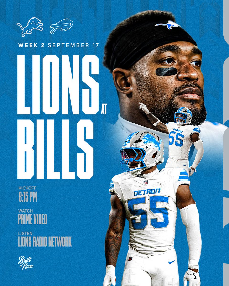 Lions's tweet photo. Primetime in Buffalo https://t.co/mdD3IVKxBF