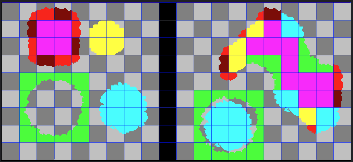 ss1shadow's tweet photo. 🧩 Finally found a tiling structure I love!

Been studying @TransientCode’s tile work, and I think this is the tile formula I'm going to rock with!

It feels incredibly versatile w/o having a million different permutations XD

#pixelart #gamedev #indiedev https://t.co/kaQkJ1aCem