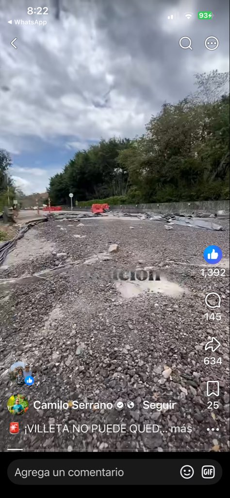 Ptulande's tweet photo. Nueva voz de alerta de la comunidad sobre deterioro de la
Vía Bogotá-La Vega- Villeta a la altura del kilómetro 75. Es una buena autopista que no se debe descuidar @ABDELAESPRIELLA @JorgeEmilioRey @InviasOficial @ELTIEMPO 
 https://t.co/iwq2mgKc6I https://t.co/oHMtQ1WCP6