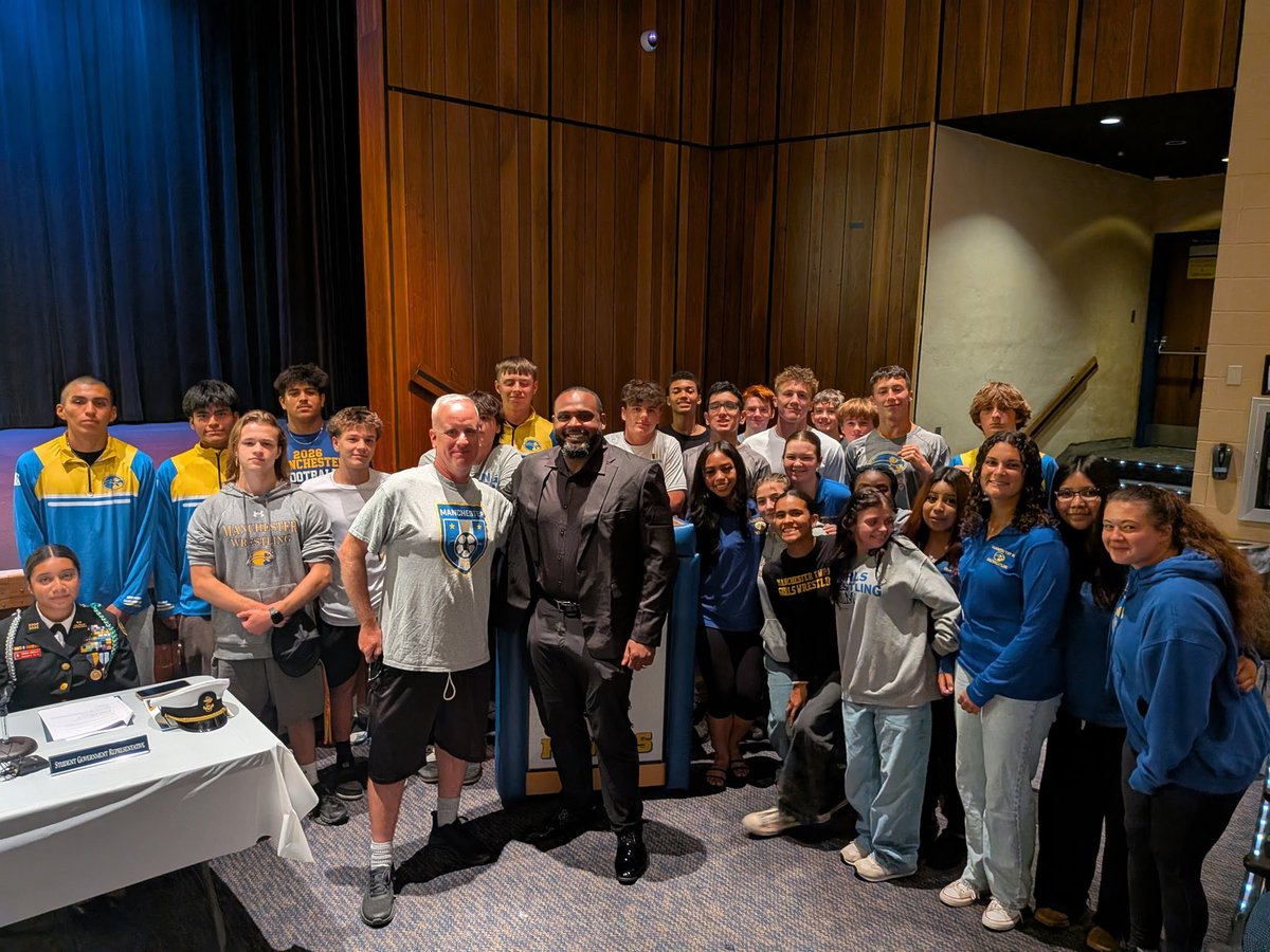Coach_JHolzer's tweet photo. Hawk Strong! Our Wrestlers Welcoming Coach Lawson to the Hawk Nest last night at the BOE Meeting. @MTSD_DPedroza @MTHSPrincipal @MTHS_Sports https://t.co/1dTUSovjNE