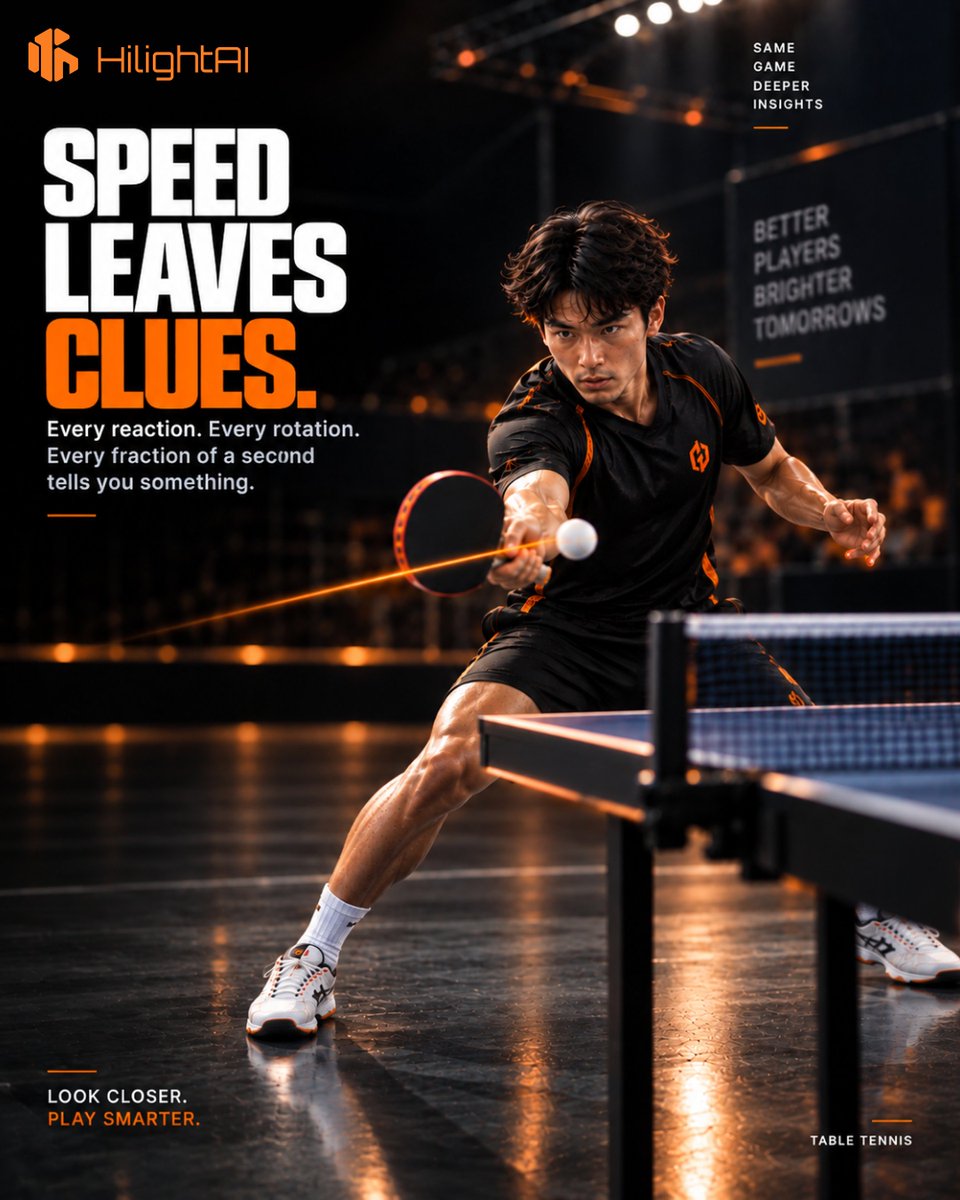 HiLight_AI's tweet photo. See the Details. Master Every Rally with HiLightAI. ๐โก
๐ Analyze your game with HiLightAI and make your next point better.
#HiLightAI #TableTennis #TableTennisAI #TableTennisTraining #TableTennisAnalysis #SportsAI #SportsAnalytics #AIForSports #PerformanceAnalysis https://t.co/ucwyDSOco4