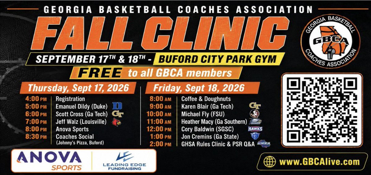 MHollifieldJr's tweet photo. Looking forward to the @GBCALive Fall Clinic today and tomorrow. 

Always good to get around great basketball minds, learn, connect, and bring something back to our guys at Troup County. 🏀

#ThisIsTroupCountyBasketball https://t.co/j2MDVRzfW1