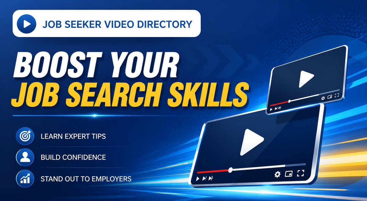 TalentPoolHub's tweet photo. How do I prepare for a #jobinterview? How do I approach a #career change? 

If you have questions about your #jobsearch, our free #Job Seeker Video Directory offers practical advice and expert insights to help you find answers. Start exploring 👉 https://t.co/zIPX1s6xLZ https://t.co/hLZZvUQDBV
