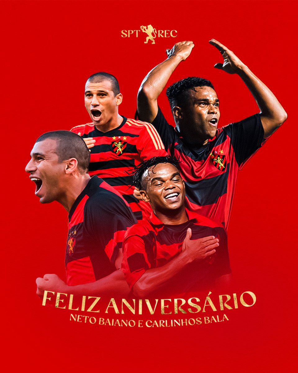 sportrecife's tweet photo. Goleadores, decisivos e campeões, com entrega e identificação enormes junto à camisa rubro-negra! Carlinhos Bala e Neto Baiano fazem aniversário hoje! Que dupla! Dois 𝐆𝐈𝐆𝐀𝐍𝐓𝐄𝐒 da nossa história! https://t.co/LsvnOqoTLj