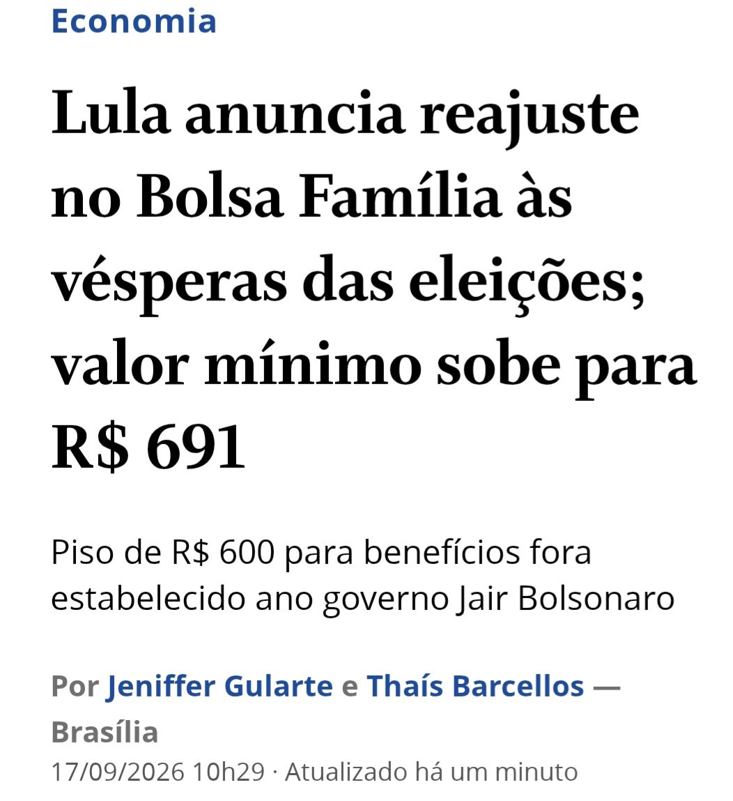 moreira_uallace's tweet photo. Aumento do Bolsa Família em 15%: R$ 691 reais

O Presidente Lula acaba de anunciar o reajuste do Bolsa Família,  para recompor o poder de compra deste t��o importante programa social.

Isso é o compromisso com a continuidade da inclusão social e melhoria das condições de vida do povo brasileiro. 

https://t.co/dCv8XQ1kvc