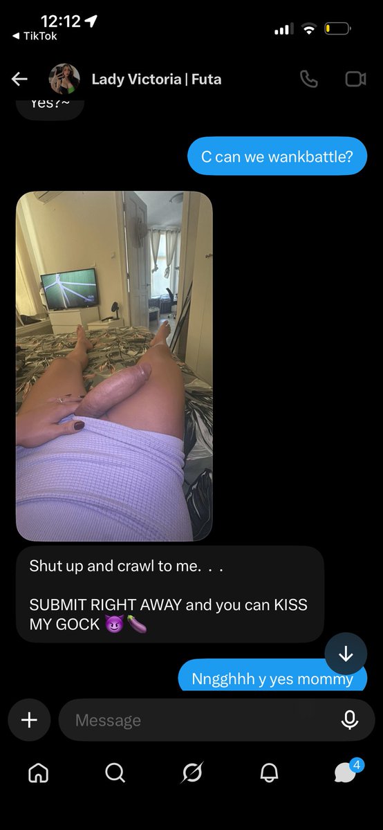 hornhhsa's tweet photo. @LadyVictoriaxxo destroyed me with one text in wankbattle
I edged, I leaked, I lost.
Now I stroke only for her.
If you’re weak for girlcock, go follow her right now.
I love her 🥰
#girlcock #gock #submit #gooner #sissy https://t.co/LuLdv4QilV