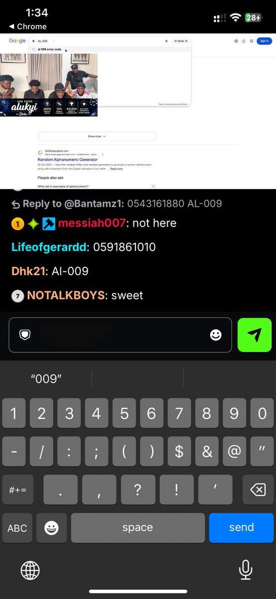Holy_Tag1's tweet photo. @alukyi 0555900191
AL-009

Boss abeg Adey live mine never come https://t.co/nyJle664kX