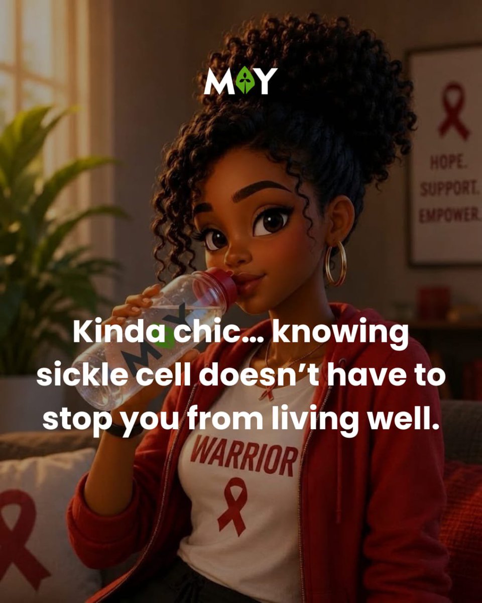MayFoundations's tweet photo. Knowing your genotype, understanding your health needs can make a huge difference.
Let’s keep having the conversations that matter. 💚
#MAYFoundation #SickleCellAwareness #SickleCellSupport https://t.co/PsrB3ELiVp