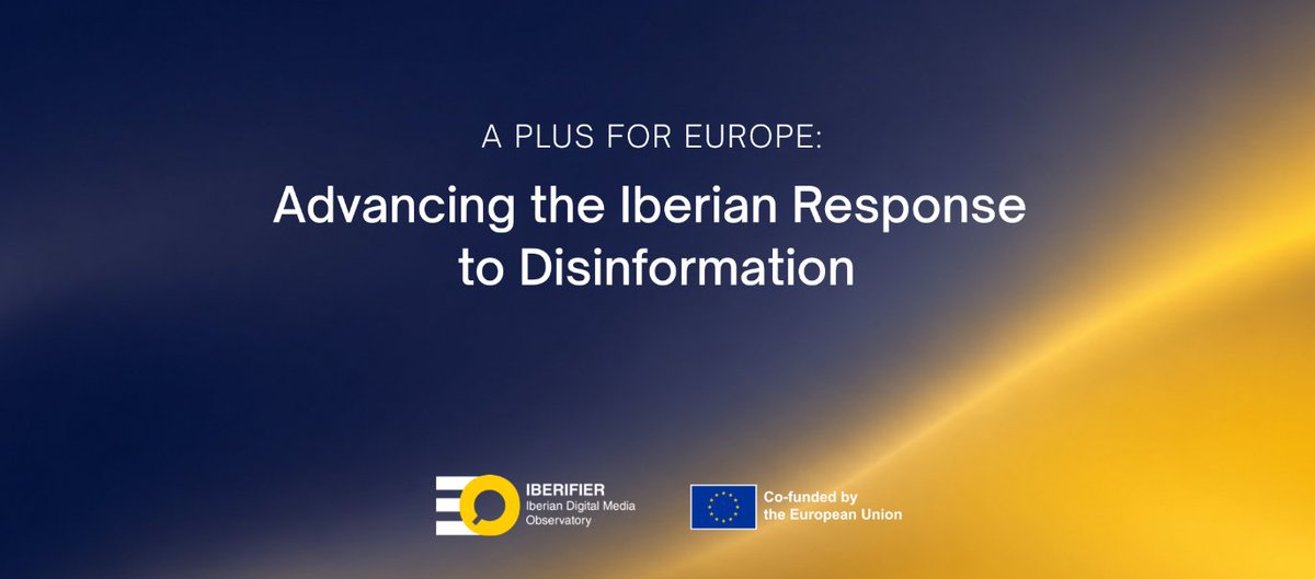 FECYT_Ciencia's tweet photo. 🔜 "A Plus for Europe: Advancing the Iberian Response to Disinformation"
🔎 #FECYT, como parte del proyecto @iberifier, presentará los resultados de su último informe de desinformación científica.
🗓15-16 de octubre
📍Madrid
➕ información y registro: https://t.co/IoNoGju3WF https://t.co/LlGl6MdG4T