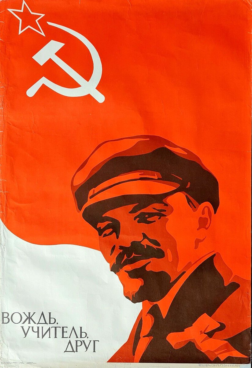 PicturesUssr's tweet photo. "Leader. Teacher. Friend" - Soviet poster (1985) https://t.co/A7RFEWaua3