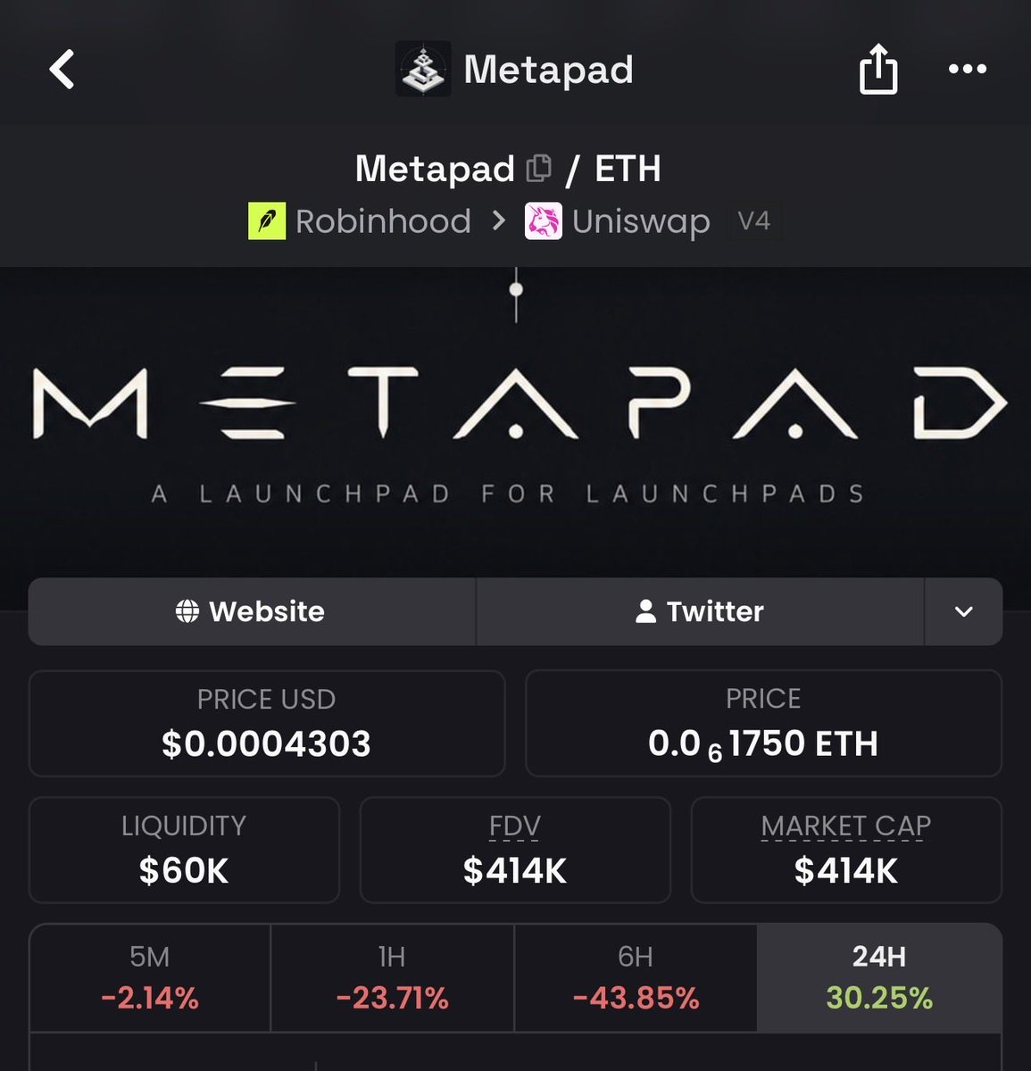 coryhlz's tweet photo. Keep seeing people asking for a launchpad for a launchpad 

Little do they know

$METAPAD

22/24 chains live.

Final entry before the diabolical run

You were warned 

🫵 https://t.co/Z13A6Mf83X