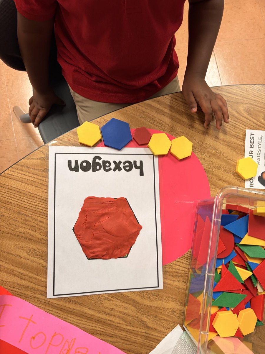 IsonS_Kinder's tweet photo. The last couple of weeks, we have been learning about  2-D and 3-D shapes! Here’s a little glimpse into Ms.Hardiamon’s class and what our students do during Math Small Group time
#fultoncountyschools #isonspringselementaryschool #kindergarten #shineandsucceed @IsonSpringsES https://t.co/rn5WLqNy7F