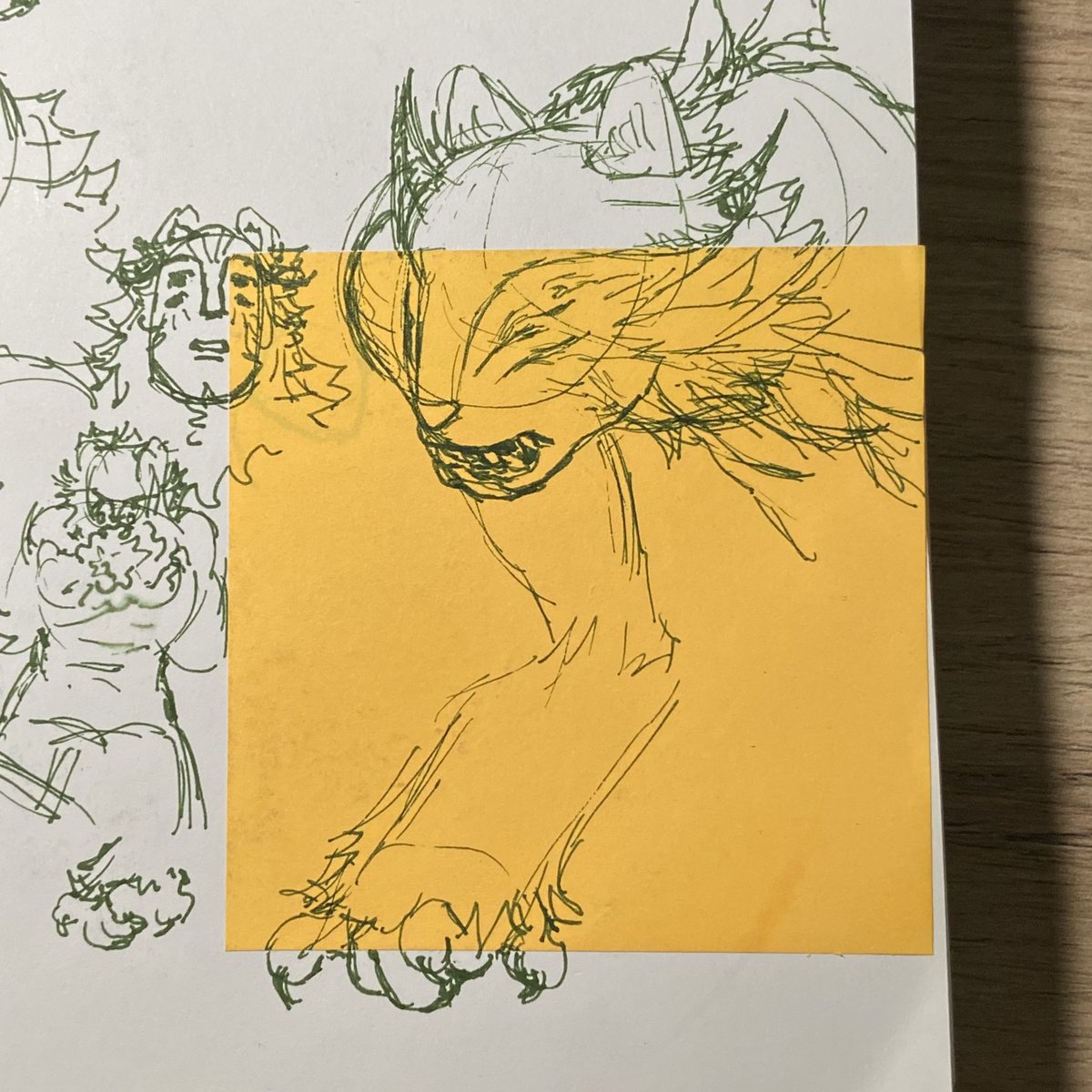 _Homunculus1_'s tweet photo. Love when I somehow free style drawing exactly what I wanted https://t.co/evVMjWvo7o