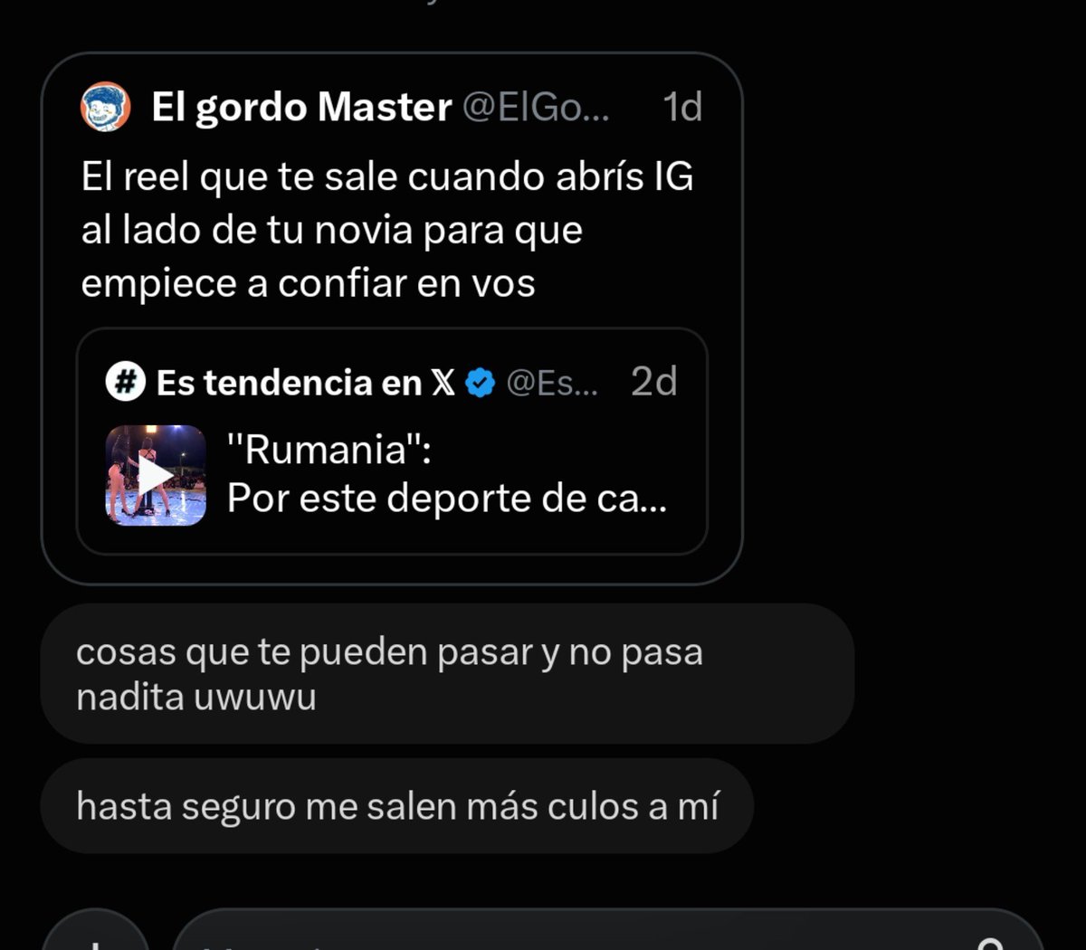 swordnsandal's tweet photo. @ElGorrrdoMaster Meh yo vivo re tranqui https://t.co/kLRQyva2ar