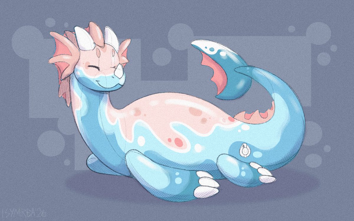 Symrea_Art's tweet photo. When I'm sad, I draw comfort characters to make me happy. Shore is definitely one of those - a kind hearted, jolly SeaWyrm who helps folks get from island to island. He'll get you where you need to go, with some sage advice along the way. https://t.co/qpCMEdxuza