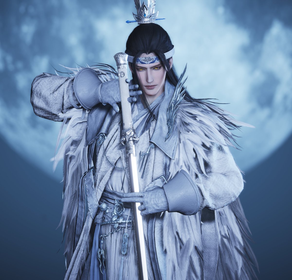 bottomYLLZ's tweet photo. Since y'all liked my Lan Zhan, one more pic of him #wwm https://t.co/w4rGkqPTUk