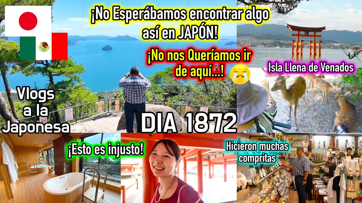 SanRuti's tweet photo. Hola, hoy también tenemos VIDEO NUEVO en el Canal, espero que les guste mucho, saludos 🫂

✨Esperábamos TODO MENOS ESTO 🫪 ¡MAGIA PURA! + HOTEL DE LUJO en JAPÓN - Ruthi San ♡✨

🔛 https://t.co/jPHCS911r7

#japon #vlogs #hogar #japoneses #vidadiaria #familia #hijos #hiroshima https://t.co/ZWO0qwRuV1