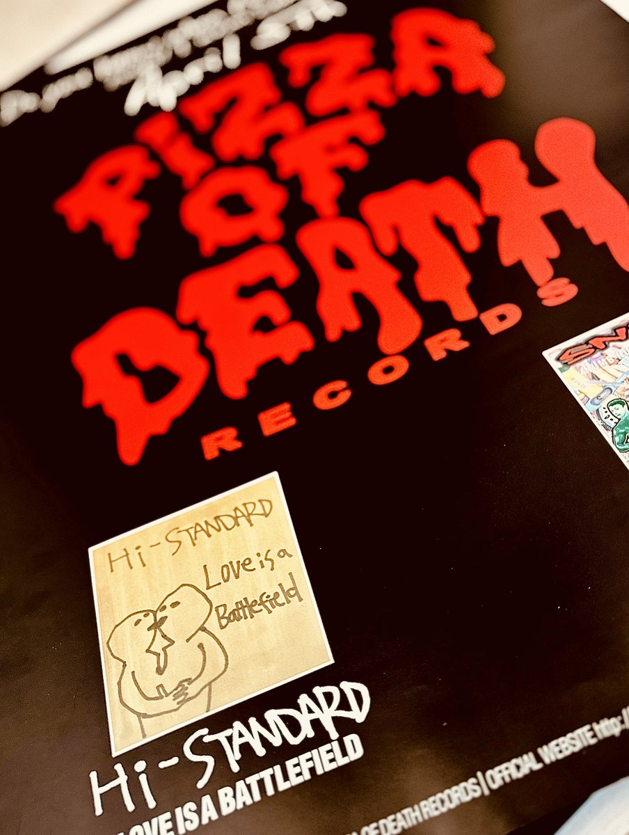 yuu_x_punks's tweet photo. 部屋片付けしてたら出てきた！懐かしのポスター

#histandard
#ハイスタ
#pizzaofdeath 
#snuff 
#loveisabattlefield https://t.co/51xIFk2kvp