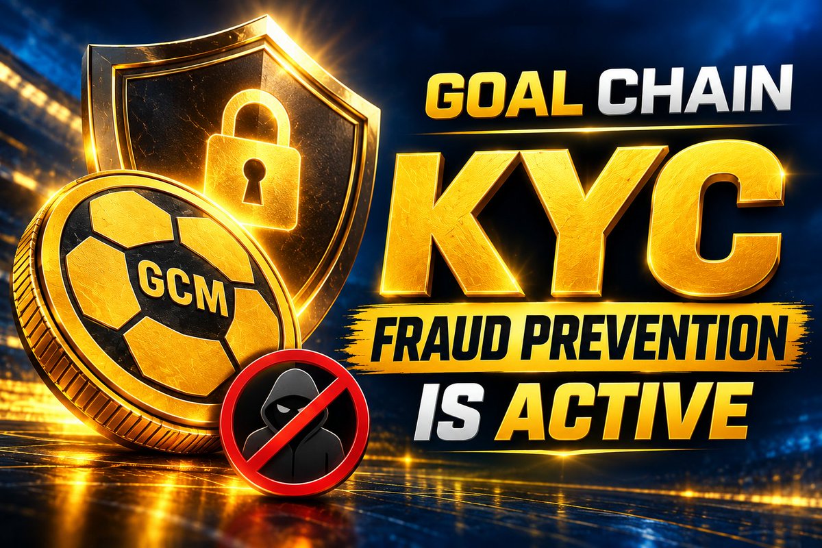 GCMcoin's tweet photo. 🛡️ Goal Chain KYC & Fraud Prevention Update

To protect our ecosystem, we are tightening our security controls:

❌ KYC applications from users over 60 will no longer be accepted.

📱 Multiple accounts verified on the same device (family/friends sharing phones) will be flagged and reviewed.

🌐 Multiple KYC submissions from the same IP address will also undergo strict checks.

⚠️ Confirmed multi-account fraud will lead to account deletion and GCM balance reset.

We are committed to keeping Goal Chain fair and secure for genuine users. 🎯

#GoalChain #GCM #KYC #FraudPrevention #Web3